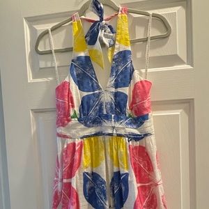 Lilly Pulitzer floral halter maxi